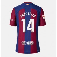 Camiseta Barcelona Joao Felix #14 Primera Equipación para mujer 2023-24 manga corta